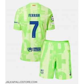 Barcelona Ferran Torres #7 Kolmaspaita Lapsille 2024-25 Lyhythihainen (+ shortsit)